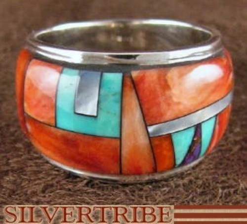 Sterling Silver Oyster Shell Multicolor Ring Size 6-1/4 DS42404 