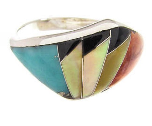 Multicolor Turquoise Ring Southwest Jewelry Size 5-3/4 IS60097