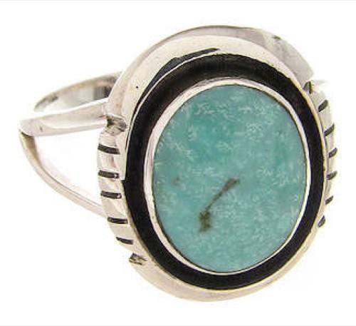 Southwest Silver Turquoise Jewelry Ring Size 5-1/4 YS60514