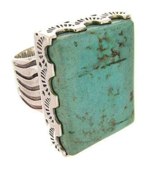 Southwest Silver and Turquoise Ring Size 6-1/4 YS60447