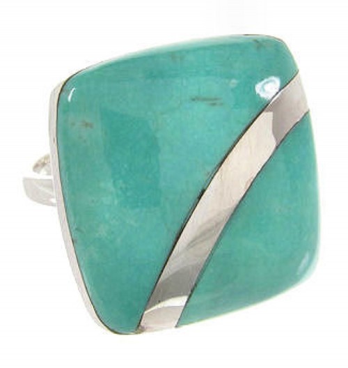 Southwest Jewelry Turquoise Ring Size 8-1/4 MW63825