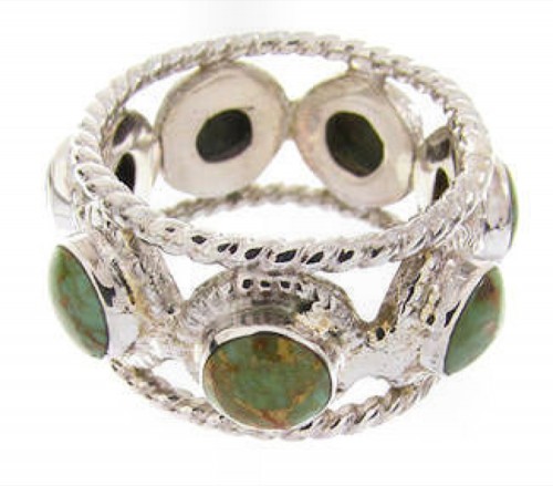 Sterling Silver Southwest Turquoise Ring Size 4-3/4 PS61464