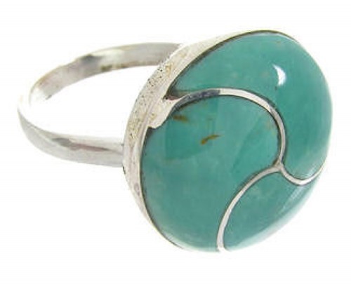 Silver Turquoise Southwest Jewelry Ring Size 5-3/4 YS63380