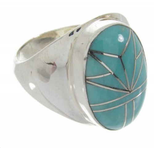 Sterling Silver Southwest Ring Turquoise Jewelry Size 8-1/2 IS61818