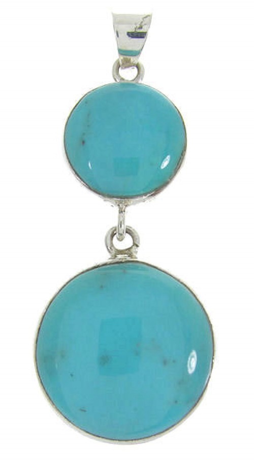 Sterling Silver Turquoise Southwest Pendant BW62347