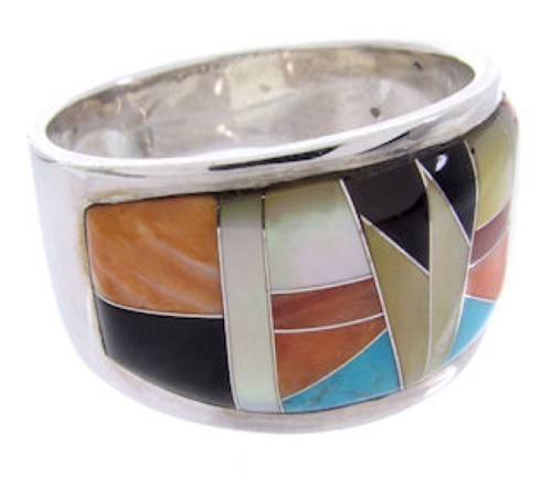 Multicolor Whiterock Sunset Jewelry Ring Size 8-1/4 YS68967