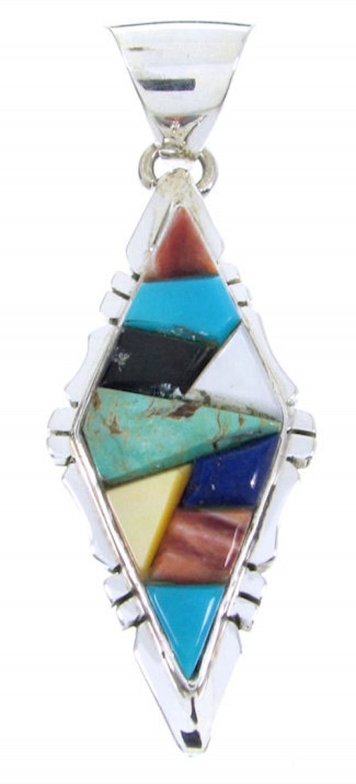 Multicolor Sterling Silver Pendant Jewelry JW66409