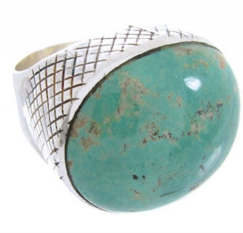 Turquoise Silver Southwest Jewelry Ring Size 5-3/4 MW66739