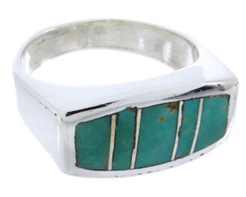 Southwest Turquoise Ring Size 7-1/4 IS68207