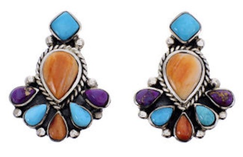 Multicolor Southwest Jewelry Post Earrings YS69242 