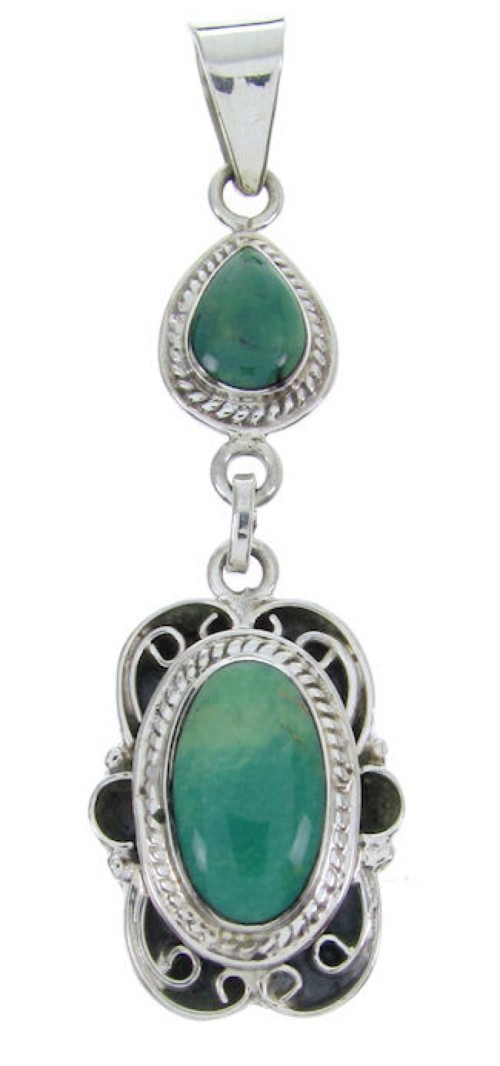 Sterling Silver Jewelry Turquoise Pendant BW69984 