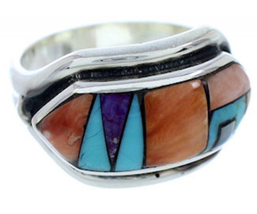 Sterling Silver And Multicolor Ring Size 5-1/2 YS72537