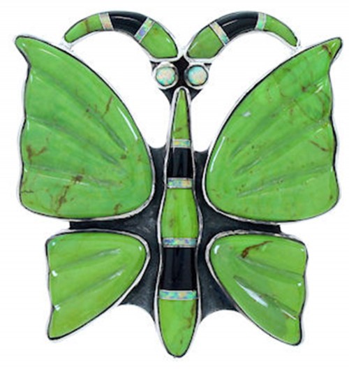 Multicolor Southwest Butterfly Large Statement Ring Size 6-3/4 YS72626