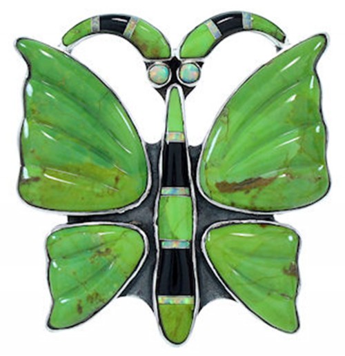 Southwest Butterfly Multicolor Large Statement Ring Size 5-1/2 YS72643