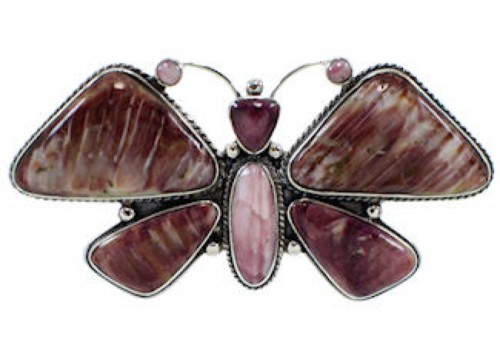 Large Statement Purple Oyster Shell Butterfly Ring Size 9 PS72857