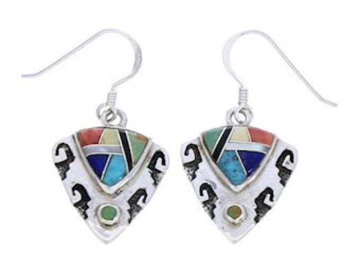 Multicolor Inlay Southwest Earrings GS75851