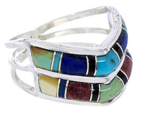 Multicolor And Silver Ring Size 5-3/4 GS73806