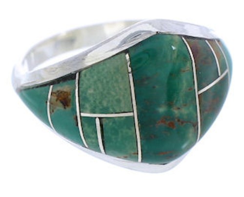 Sterling Silver Jewelry Turquoise Southwestern Ring Size 5 GS74120