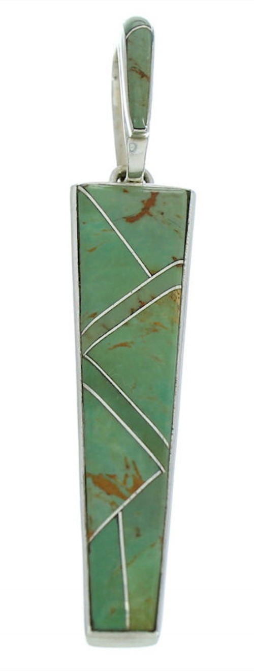 Southwestern Turquoise Inlay Jewelry Slide Pendant BW76022