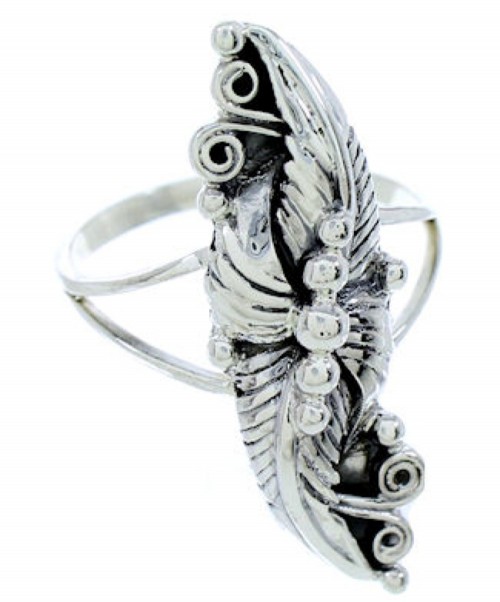 Genuine Sterling Silver Leaf Southwest Jewelry Ring Size 7 UX31939