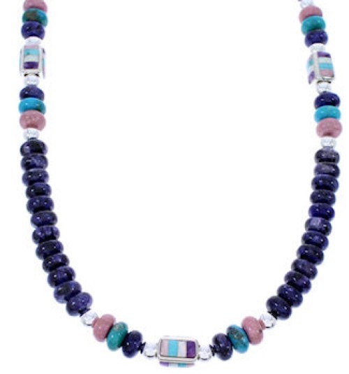 American Indian Multicolor Bead Necklace Jewelry GS74992