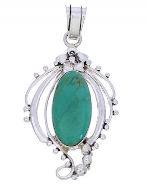 Southwest Pendant Turquoise And Silver Jewelry BW74980