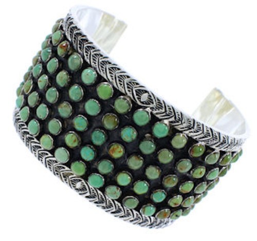 Southwestern Silver And Turquoise Bracelet Jewelry PX27504