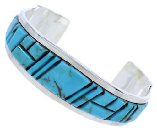 Turquoise Southwest Jewelry Sterling Silver Cuff Bracelet EX27786