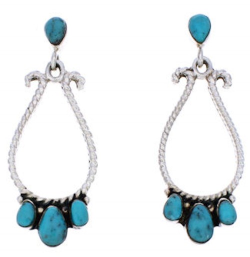 Sterling Silver Southwest Turquoise Jewelry Earrings MW75975