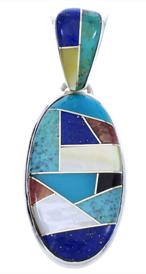 Sterling Silver Jewelry Multicolor Pendant GS75692