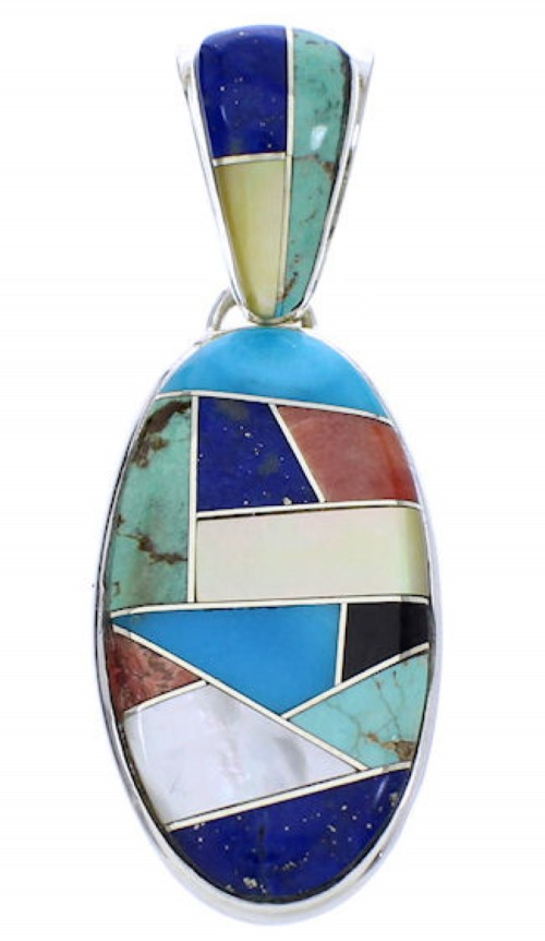 Sterling Silver Multicolor Pendant GS75694