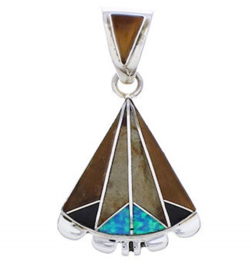 Multicolor Southwest Silver Jewelry Pendant MW75771