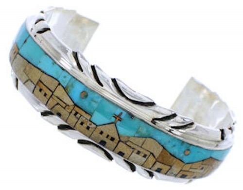 Multicolor Jewelry Native American Design Cuff Bracelet MW75560