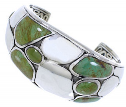 Sterling Silver Southwest Jewelry Turquoise Cuff Bracelet MX27070