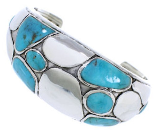 Sterling Silver Southwest Jewelry Turquoise Cuff Bracelet MX27076