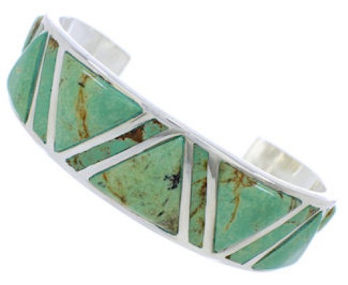Sterling Silver Southwest Turquoise Jewelry Cuff Bracelet EX27632