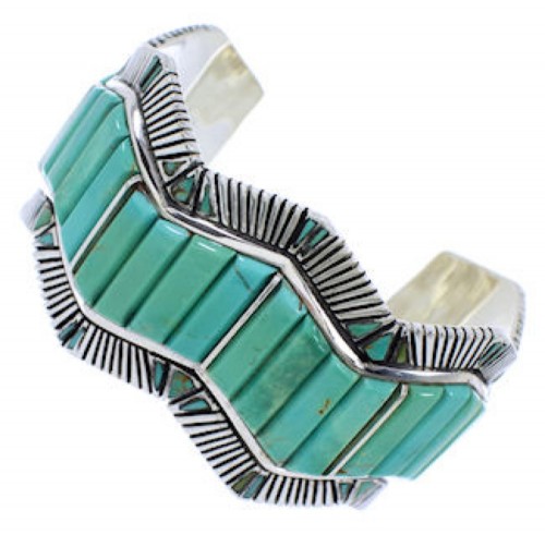 Turquoise Sterling Silver Cuff Bracelet Jewelry GS76323