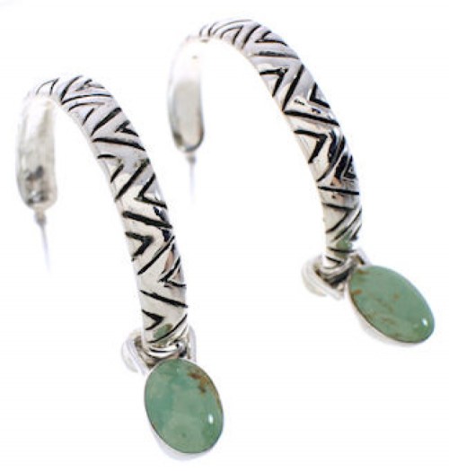 Turquoise Interchangeable Hoop Earrings Southwest Jewelry JX23123