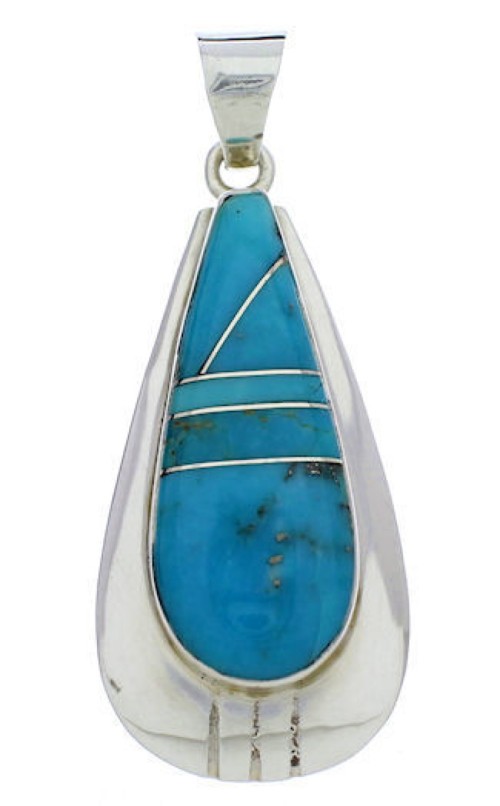 Turquoise Southwest Sterling Silver Pendant PX30305