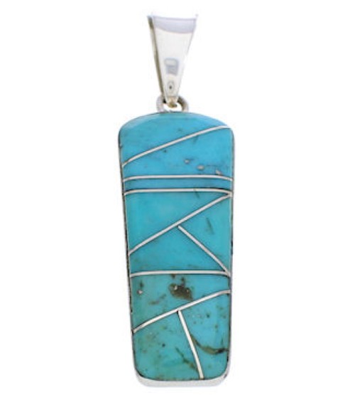 Sterling Silver Turquoise Southwest Pendant Jewelry PX24059