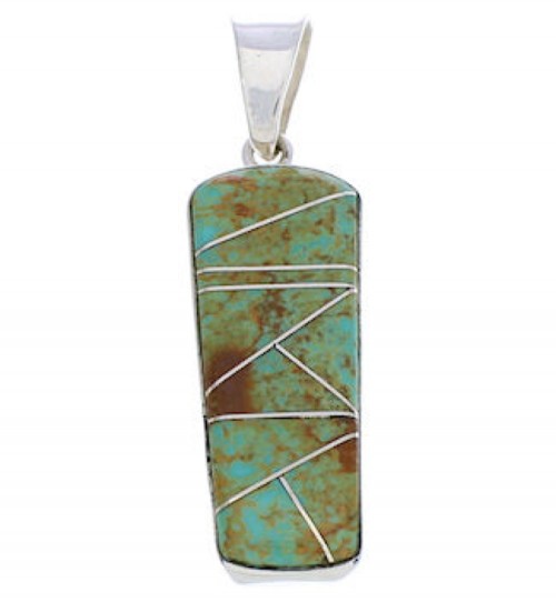 Silver Turquoise Southwestern Pendant PX24079