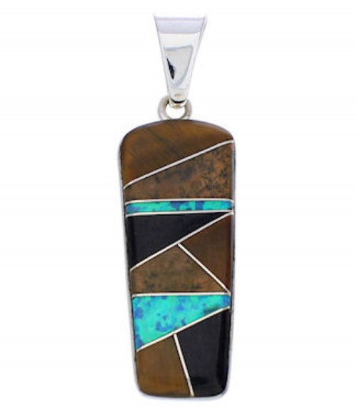 Sterling Silver Multicolor Pendant PX24095