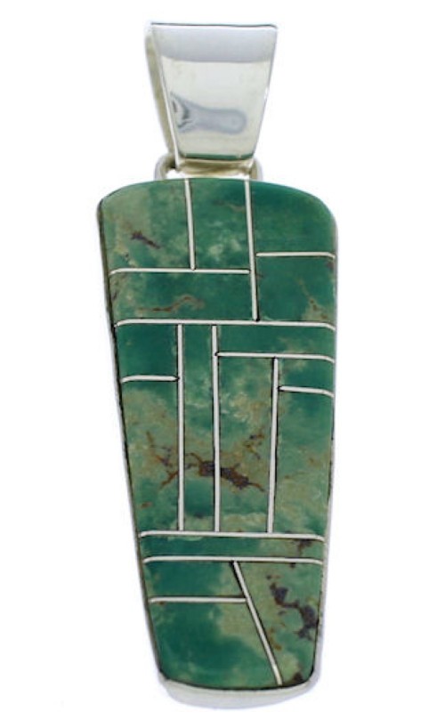 Turquoise And Silver Southwest Pendant Jewelry PX30136