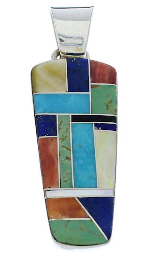 Genuine Sterling Silver Multicolor Jewelry Pendant PX30150