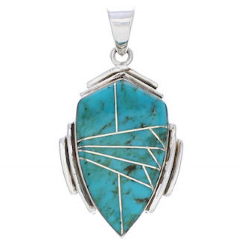 Southwstern Jewelry Turquoise Slide Pendant EX29647