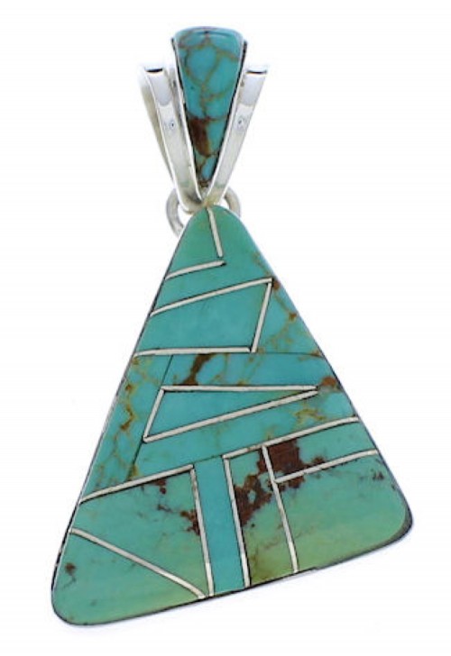 Sterling Silver Turquoise Pendant  PX23814