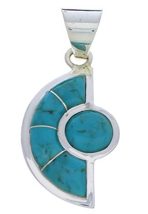 Turquoise Sterling Silver Slide Jewelry Pendant PX23927