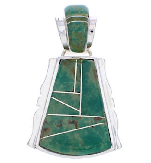 Turquoise Southwest Sterling Silver Pendant Jewelry EX29725