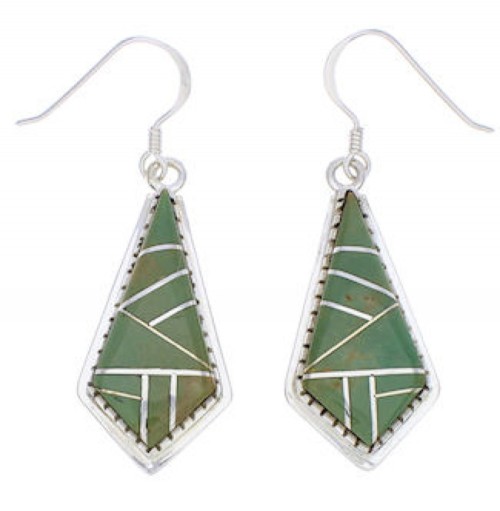 Turquoise Southwest Sterling Silver Earrings FX31319