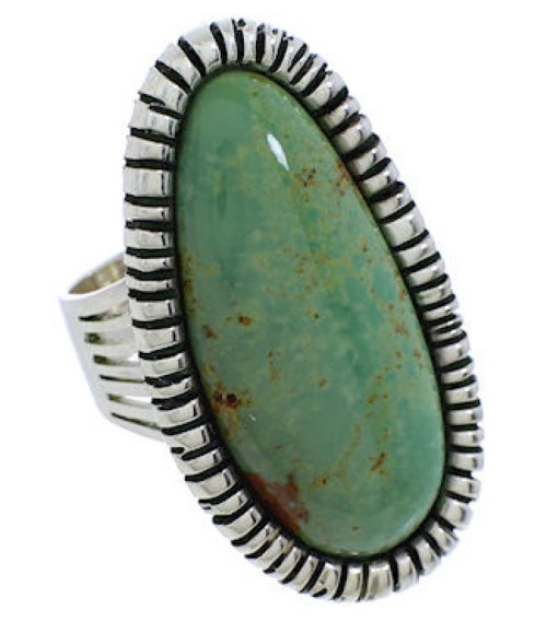 Southwestern Turquoise Jewelry Ring Size 6-3/4 PX41407